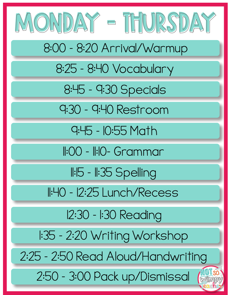 Workshops and Teaching Schedule