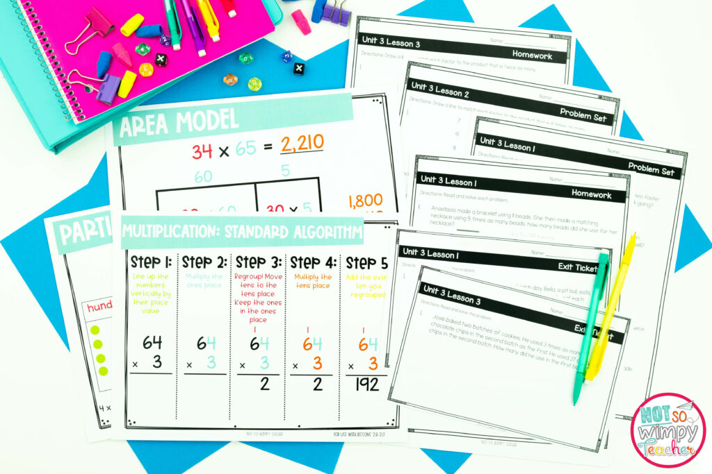Save time lesson planning with my math bundles for grades 2, 3, and 4. 