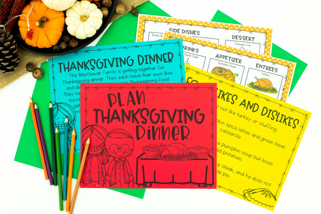 Thanksgiving dinner planning worksheet