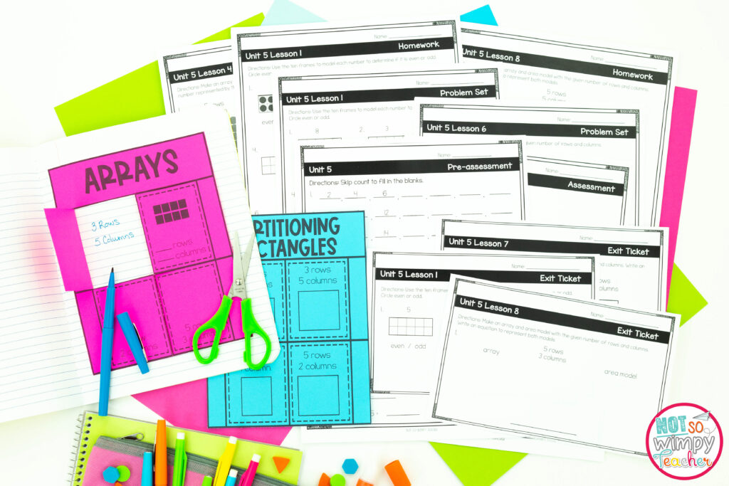 Hands-on learning activities and differentiation are included in each math curriculum lesson. Students will love activities such as the interactive notebooks that make teaching math easy. 