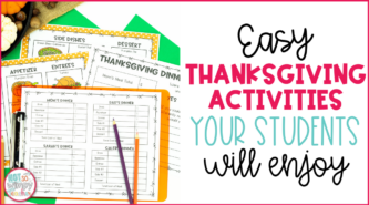 Easy Thanksgiving Activities Your Students Will Love Cover Image