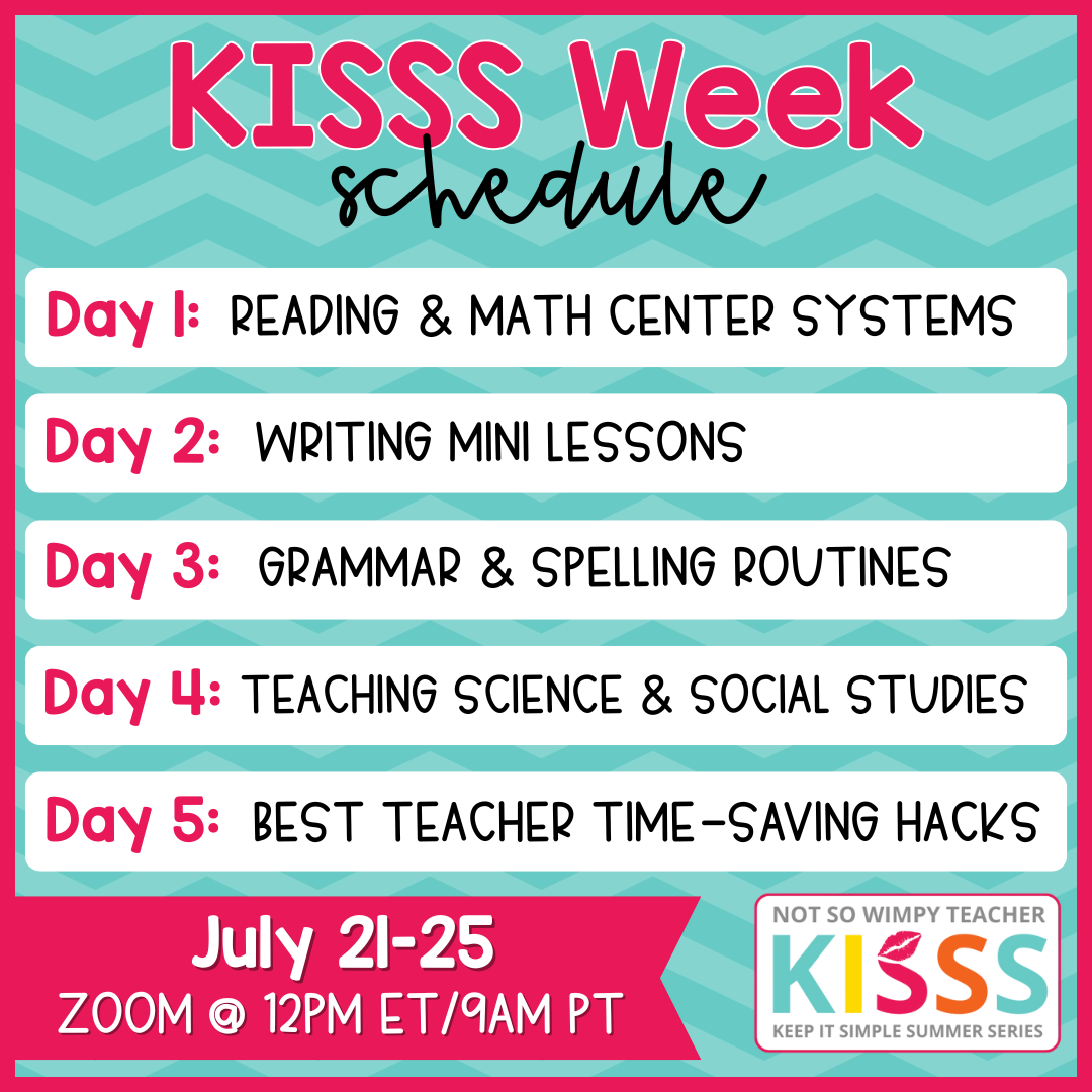 calendar of 5 free trainings for teachers