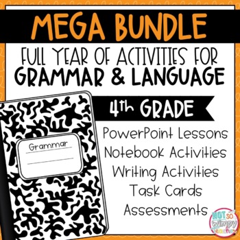 Print + Digital Fourth and Fifth Grade Grammar Activities