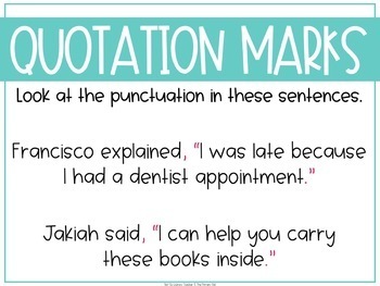 Grammar Fourth Grade Activities: Quotation Marks Pt. 1 - Not So Wimpy ...