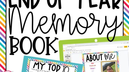 End of Year Memory Book - Digital and Printable - Not So Wimpy Teacher
