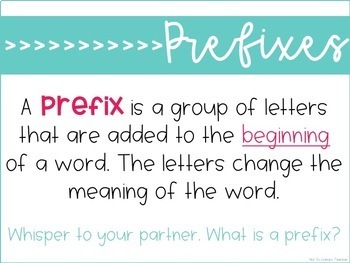 60 Most Common Prefixes List - with Meanings - College Transitions