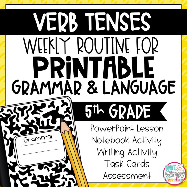 Verb Tense Worksheets Fifth Grade