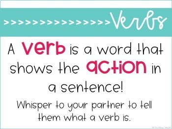 Grammar Third Grade Activities: Verbs - Not So Wimpy Teacher