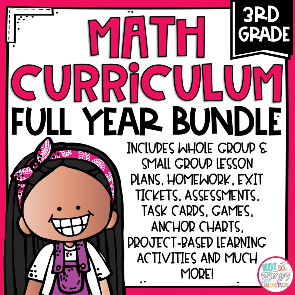 Math Curriculum Bundle THIRD GRADE - Not So Wimpy Teacher