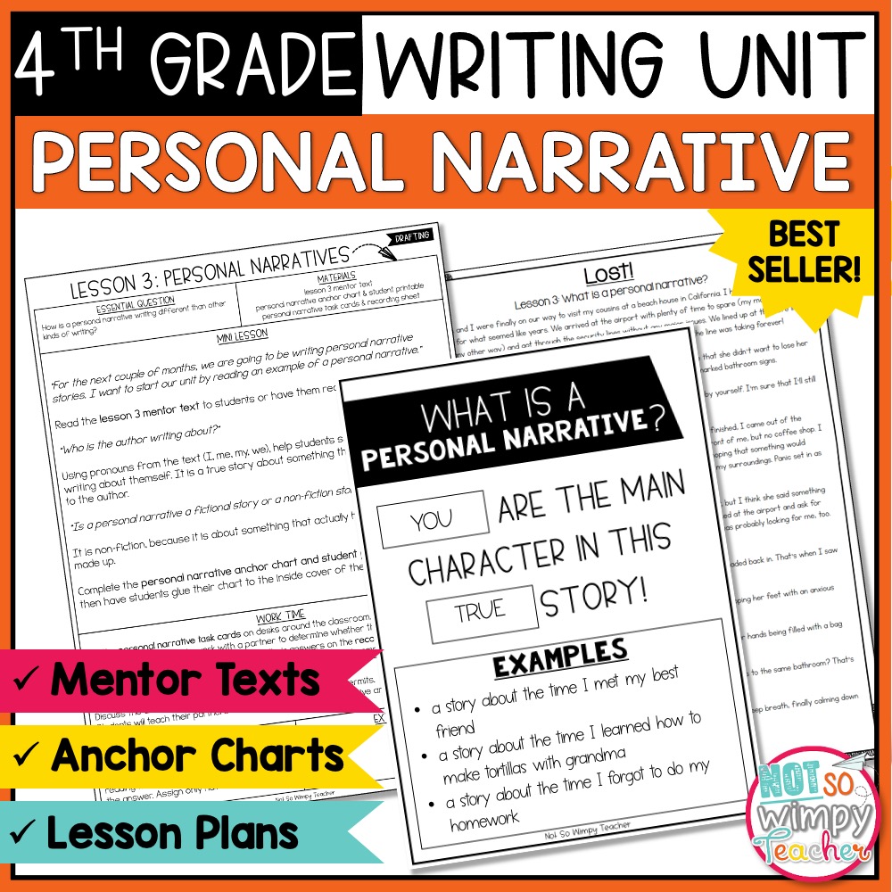 personal narrative rubric 4th grade pdf