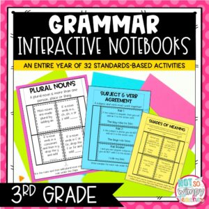 Grammar Interactive Notebook Activities for Third Grade - Not So Wimpy ...